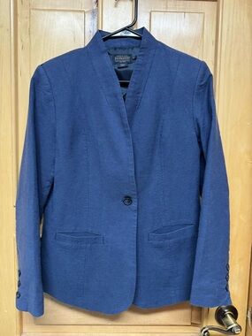 Pendleton Navy Single-Button Women's Blazer Jacket